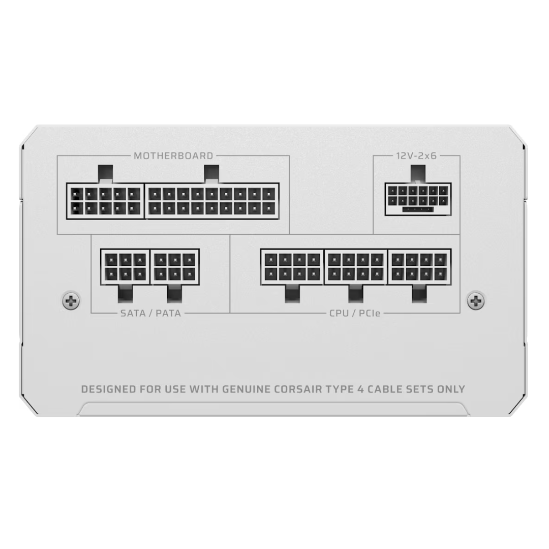 Fuente Corsair 850w Rm850e White Cybernetics Gold Full Modular Pcie 5.1