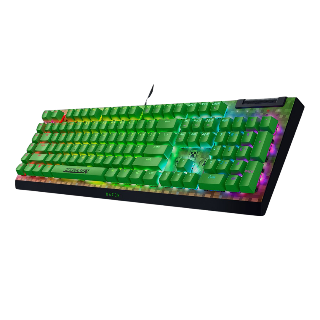 Teclado Razer Blackwidow V4 X Mechanical Rgb (green Switch) Minecraft Edition
