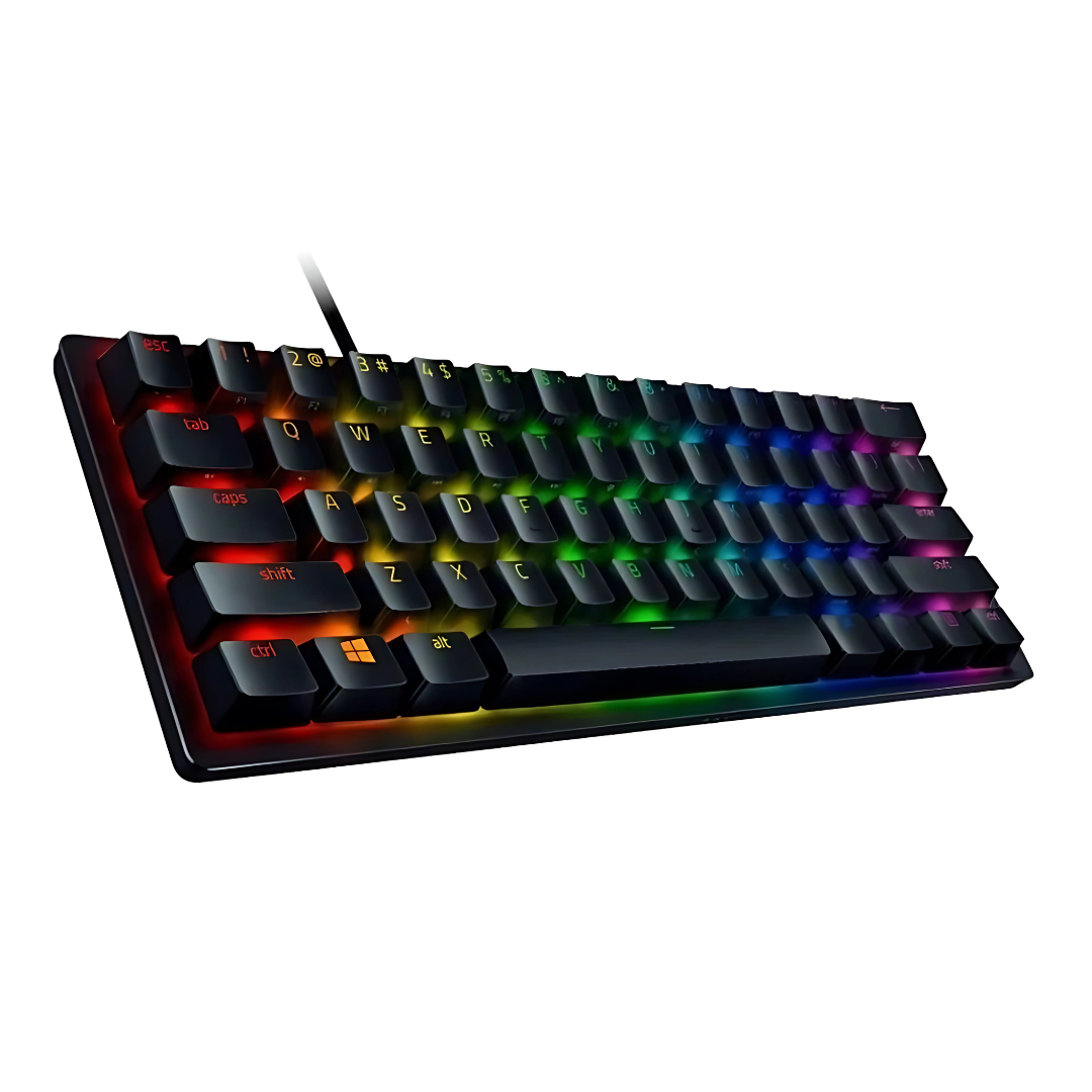 Teclado Razer Huntsman Mini 60-por-ciento Optical Purple Switch Spanish Layout