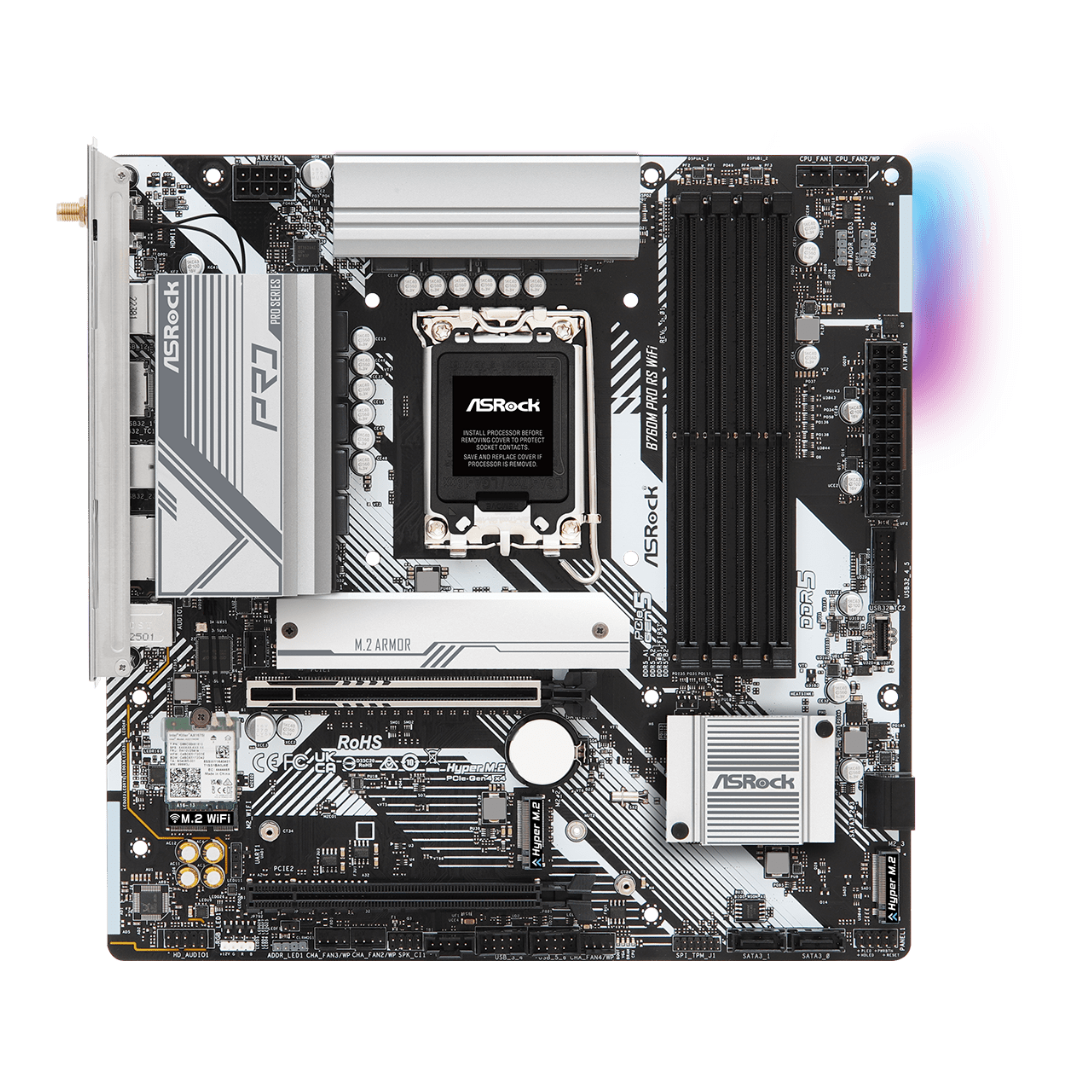 Mother Asrock B760m Pro Rs Wifi Lga1700 Ddr5