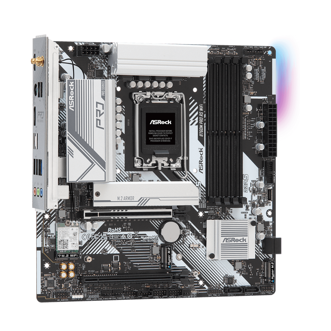Mother Asrock B760m Pro Rs Wifi Lga1700 Ddr5