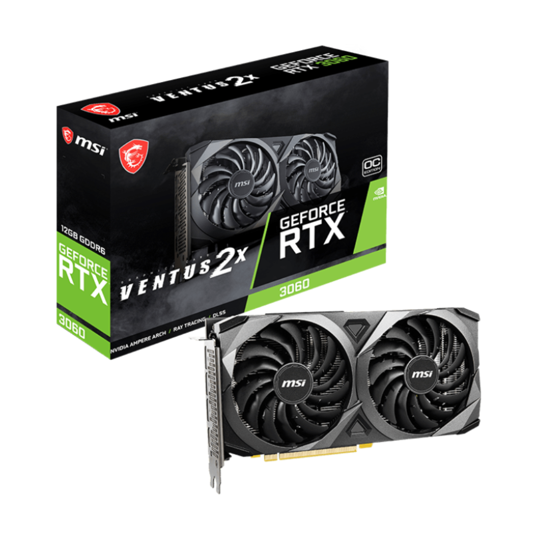 PLACA DE VIDEO MSI NVIDIA GEFORCE GEFORCE RTX 3060 VENTUS 2X 12G OC