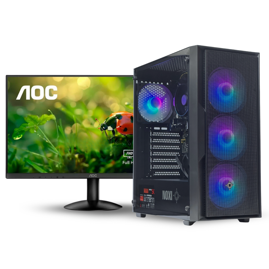 NOXI GAMING PC AMD RYZEN 7 5700G  32GB  1TB  MONITOR 24 AOC 100HZ