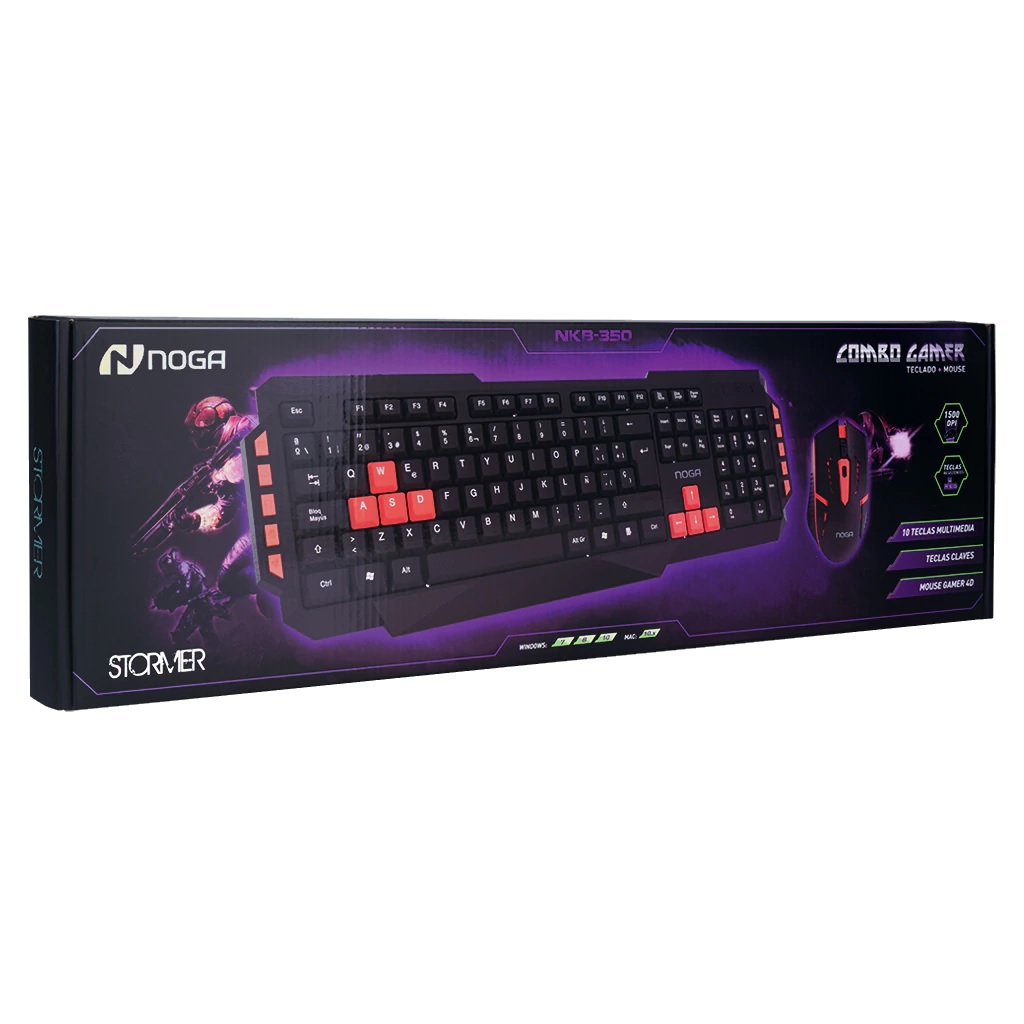 Combo Gamer Noganet Teclado + Mouse