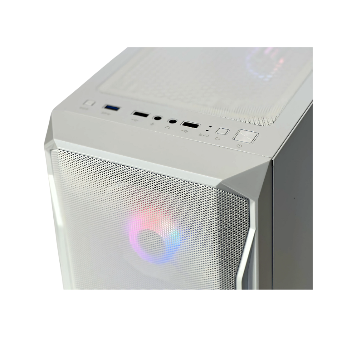 Gabinete Noxi Gaming Hika + X4 Fan Rgb White