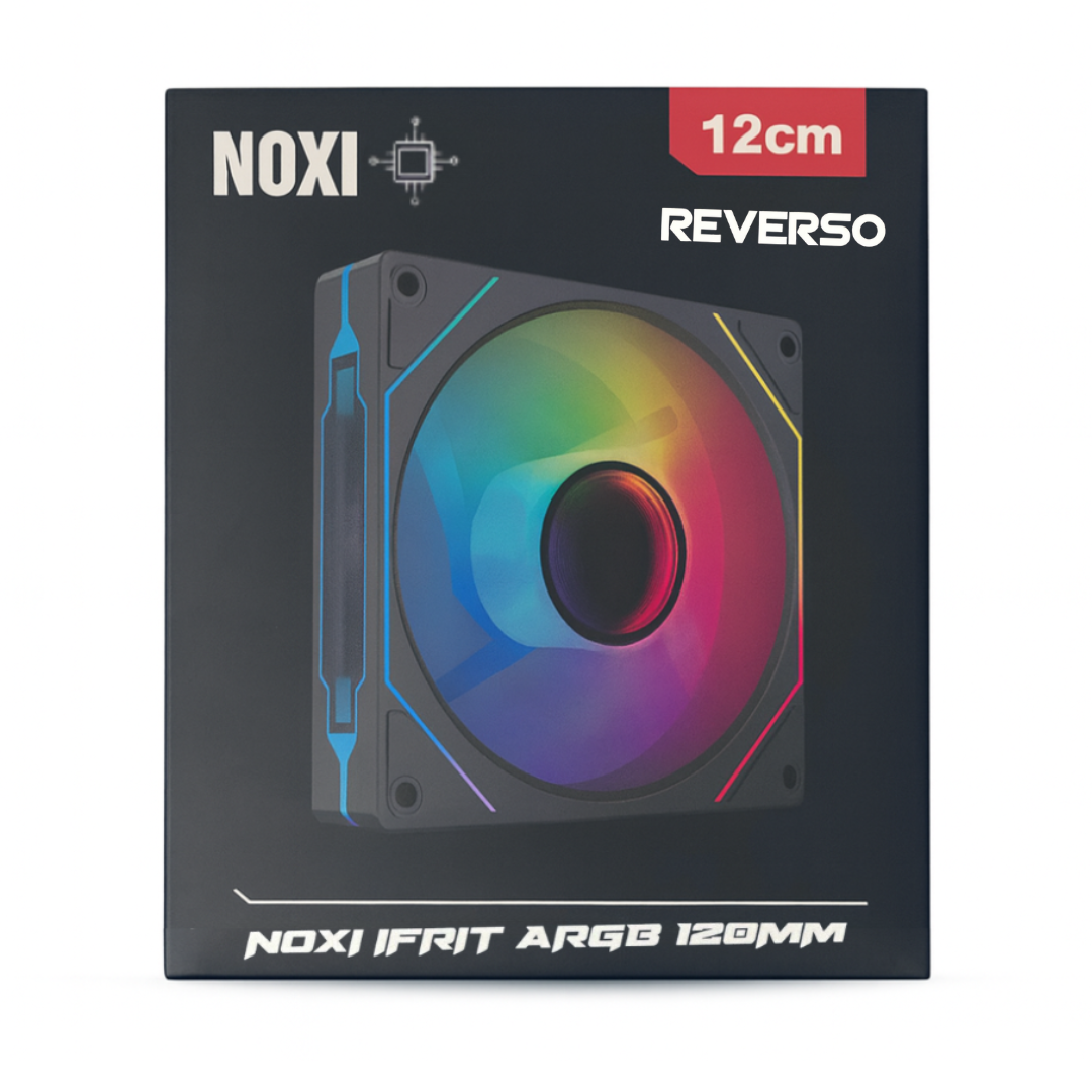 Fan Noxi Gaming Ifrit Reverso Black - Pwm - 3pin Argb