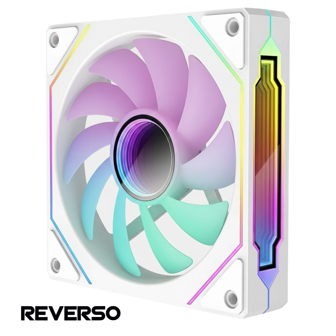 Fan Noxi Gaming Ifrit Reverso Blanco - Pwm - 3pin Argb