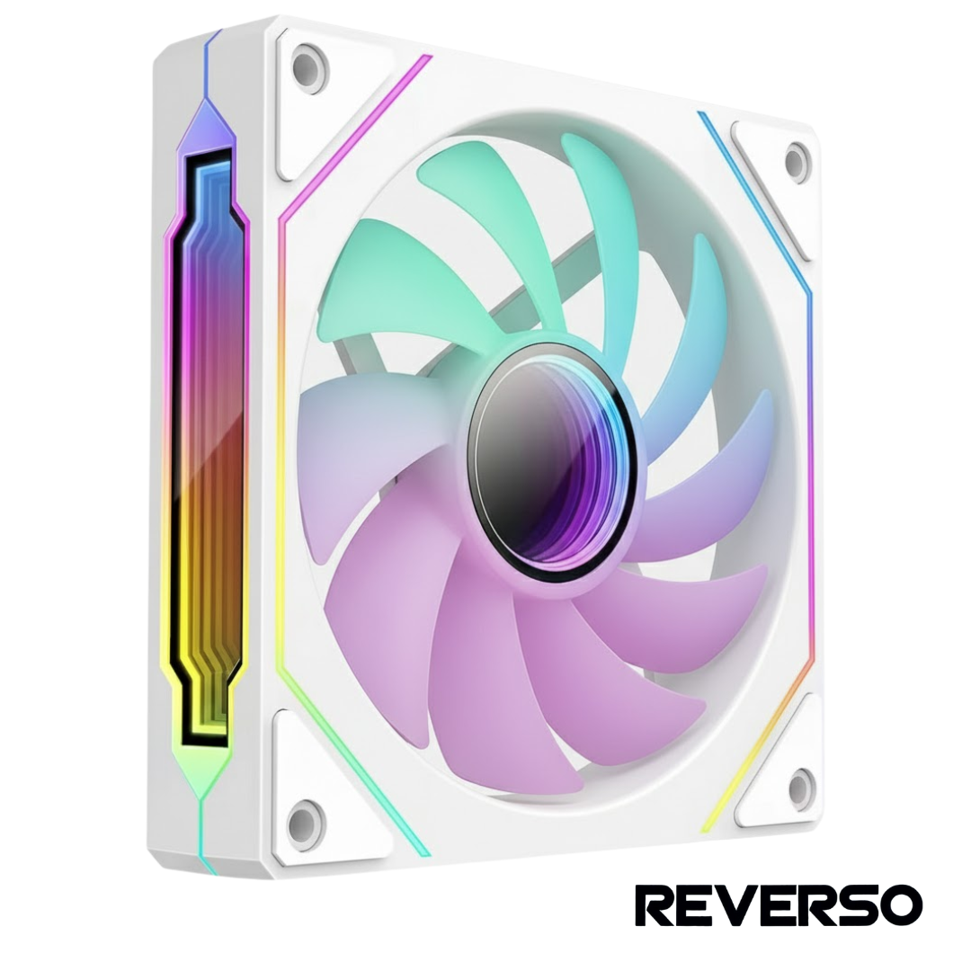 Fan Noxi Gaming Ifrit Reverso Blanco - Pwm - 3pin Argb