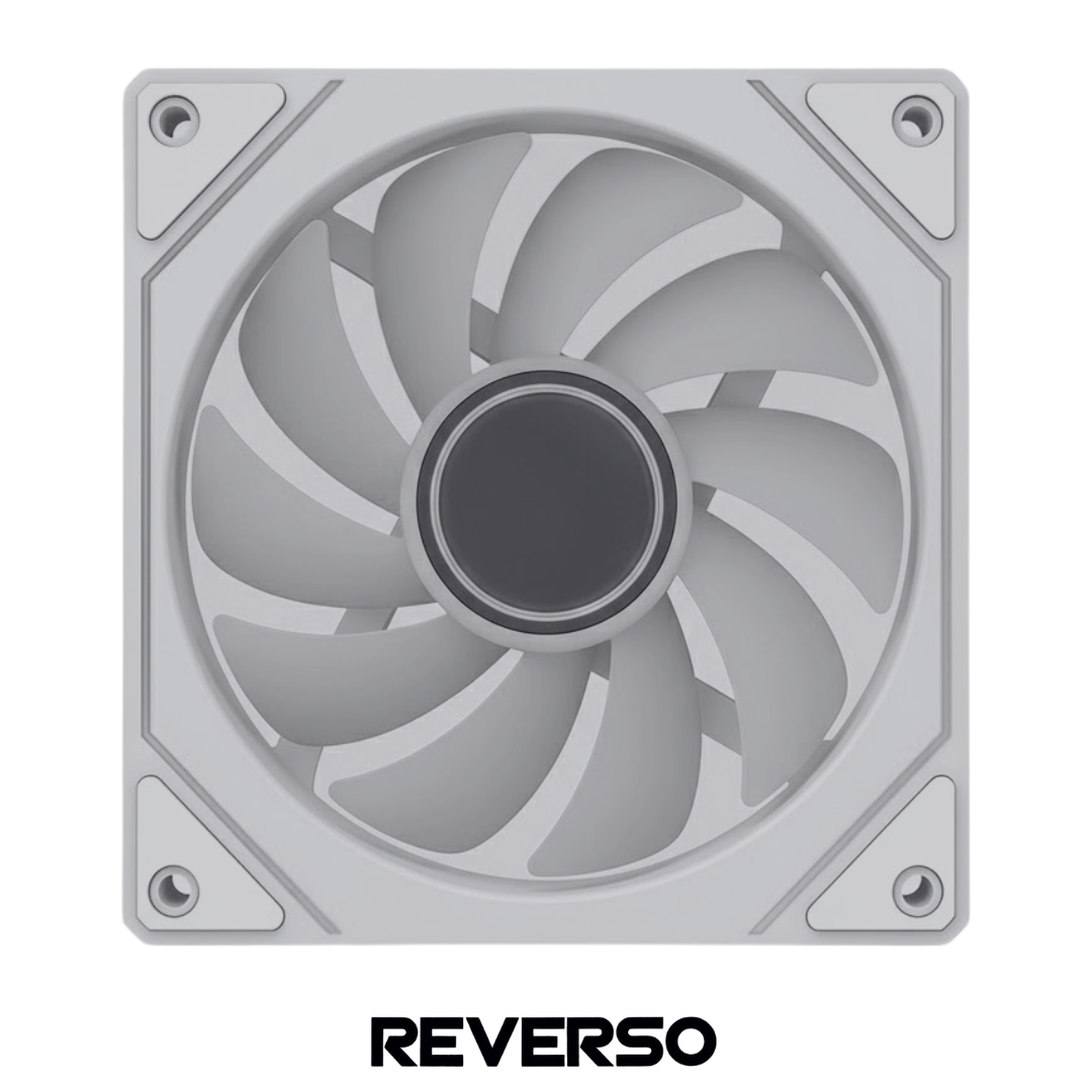 Fan Noxi Gaming Ifrit Reverso Blanco - Pwm - 3pin Argb