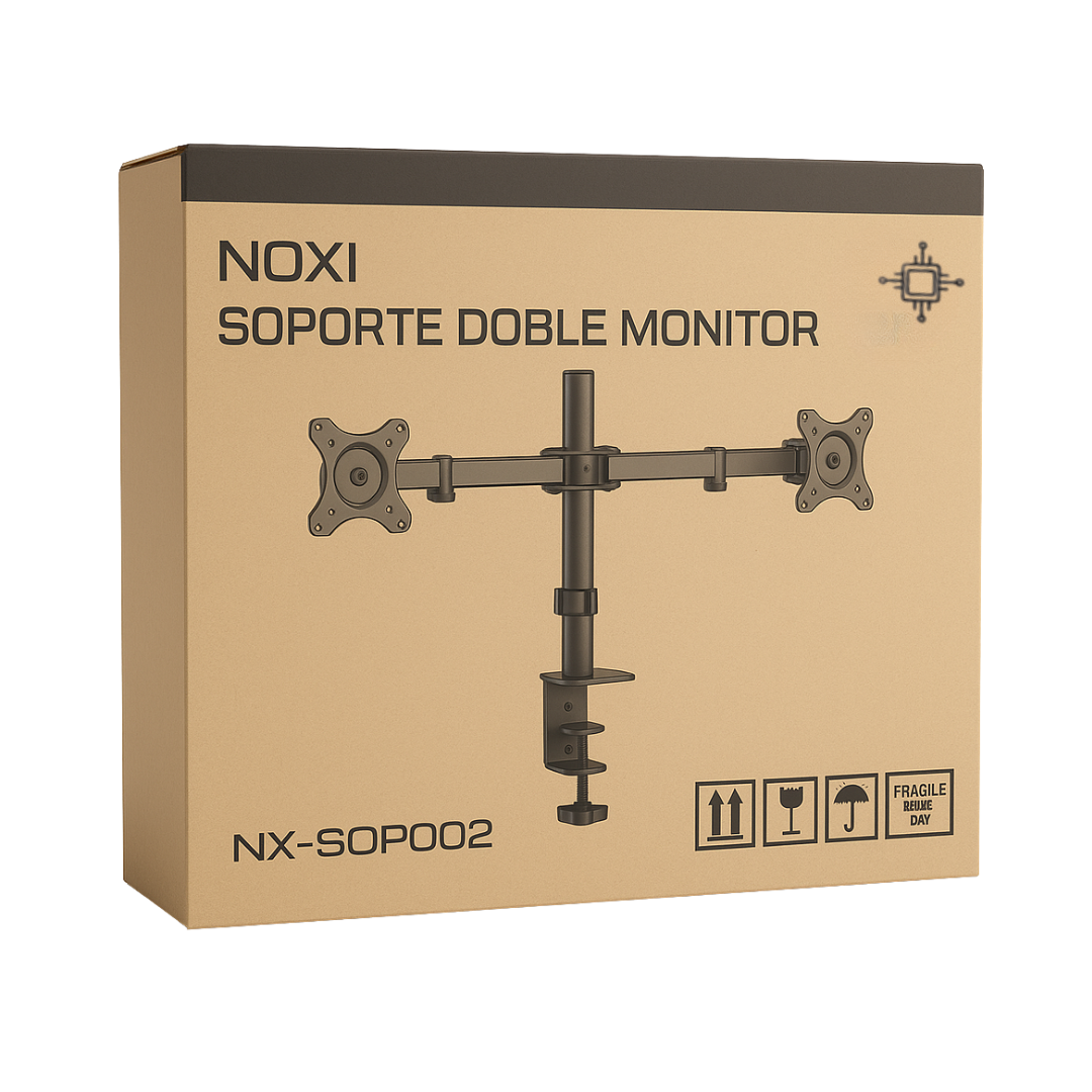 Soporte De Monitor Noxi Doble Fijo