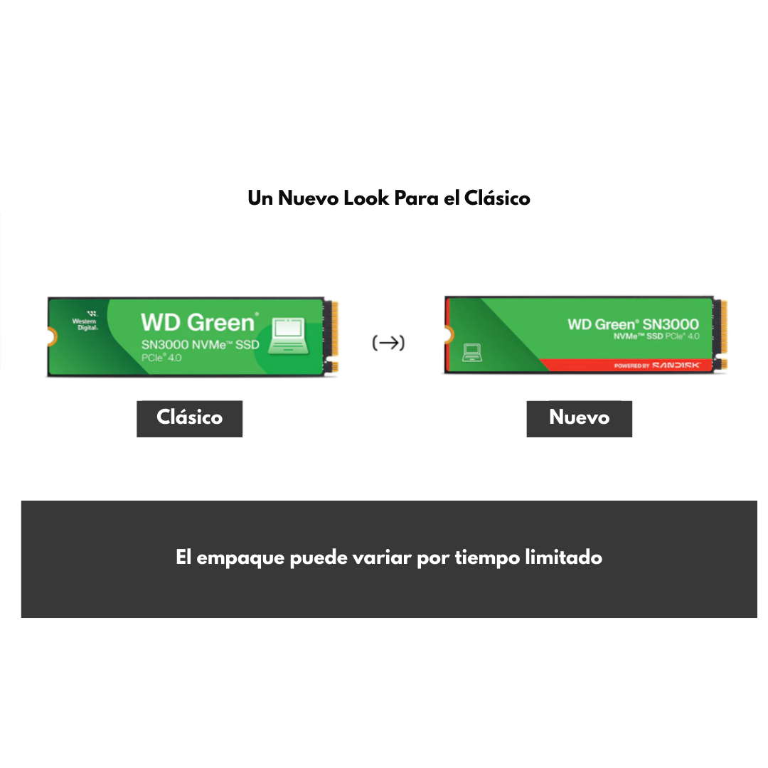 Disco Solido 1 Tb Western Digital Green M.2 Nvme 5000mb-s