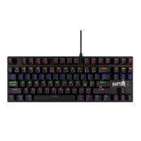 TECLADO RAPTOR FIRECLAW M87 MECANICO RGB RED OUTEMU