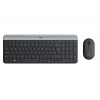 TECLADO+MOUSE LOGITECH WIR MK470 SLIM BLACK