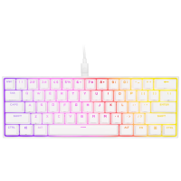 TECLADO CORSAIR K65 RGB MINI 60-POR-CIENTO MECANICO CHERRY MX SPEED WHITE