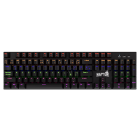TECLADO RAPTOR FIRECLAW M104 MECANICO RETROILUMINADO SWITCH RED OUTEMU