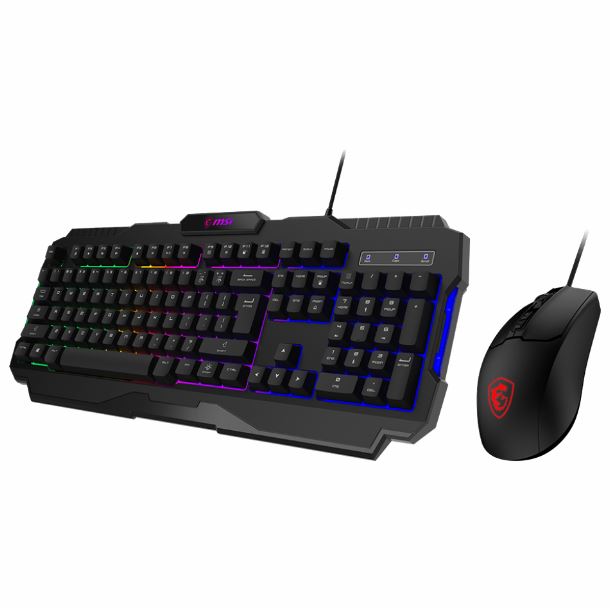 COMBO MOUSE + TECLADO MSI FORGE GK100 RGB