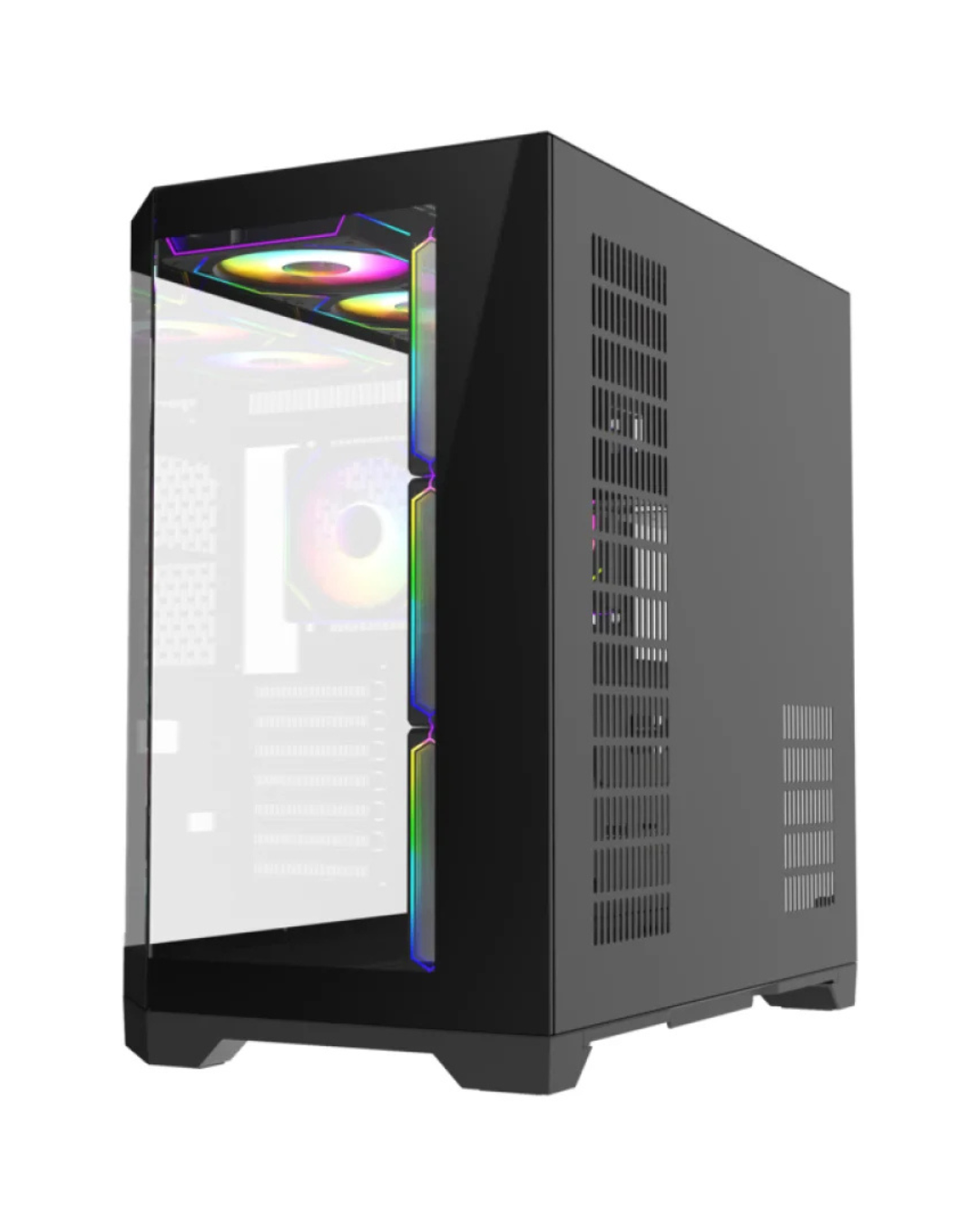 GABINETE GAMER GAMEMAX HYPE-A BLACK 4X FAN ARGB ATX 