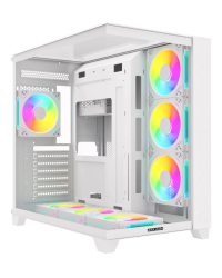 GABINETE GAMER ARKHAM MINOR WHITE FAN ARGB X7