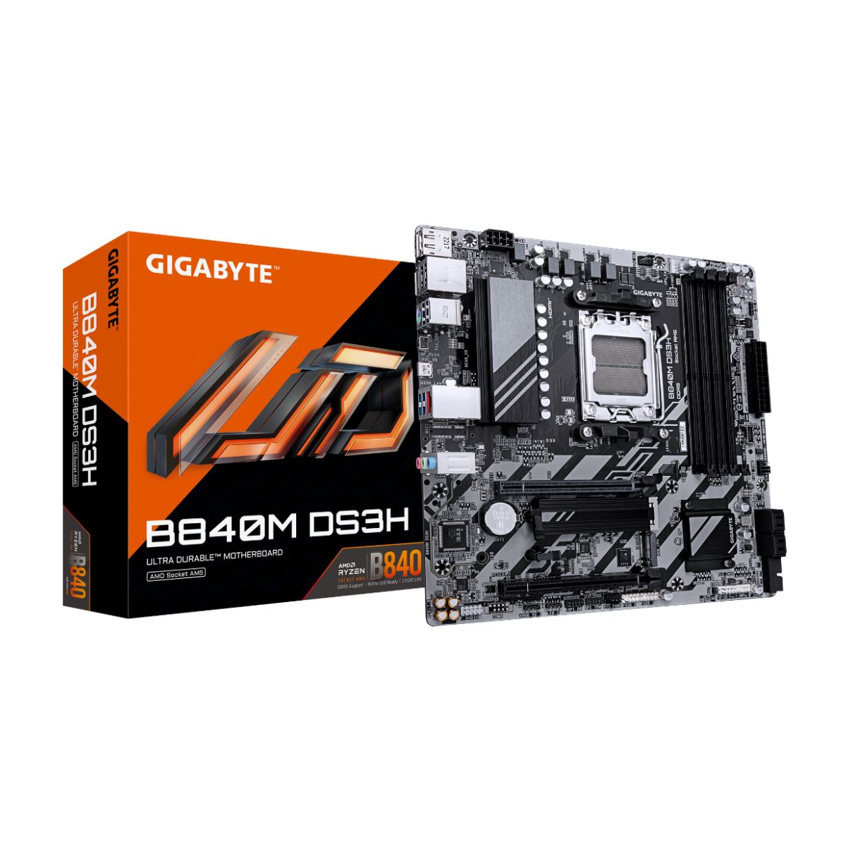 MOTHERBOARD GIGABYTE AM5 B840M DS3H DDR5 M-ATX