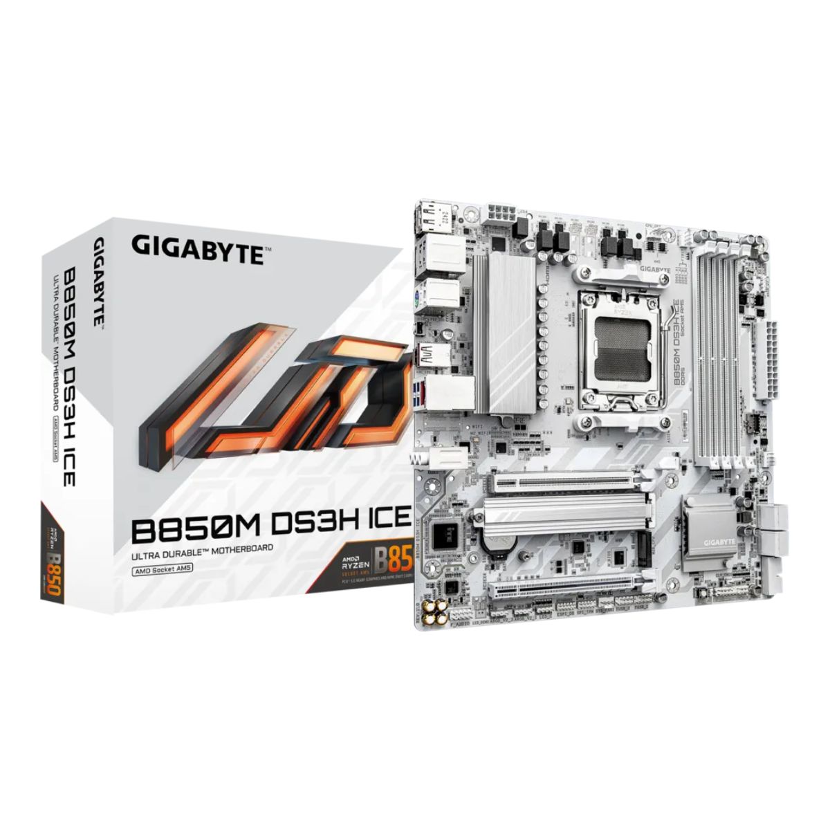 MOTHERBOARD GIGABYTE AM5 B850M DS3H ICE DDR5 M-ATX