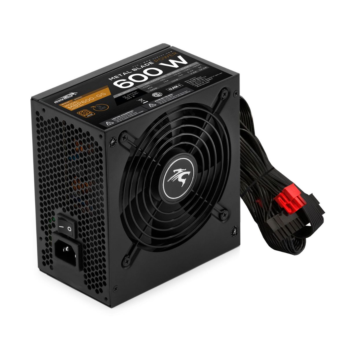 FUENTE SENTEY 600W 80 PLUS BRONZE METAL BLADE