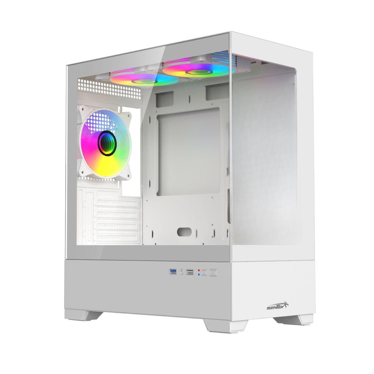 GABINETE SENTEY H30 WHITE 3 FANS ARGB