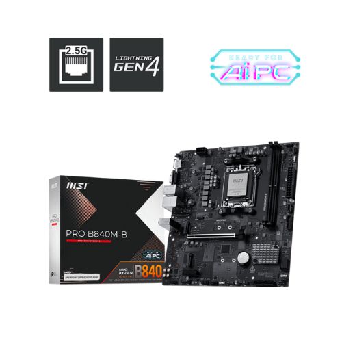 MOTHERBOARD MSI AM5 PRO B840M-B DDR5 M-ATX