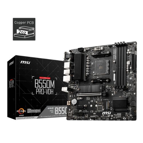MOTHERBOARD MSI AM4 B550M PRO-VDH M-ATX