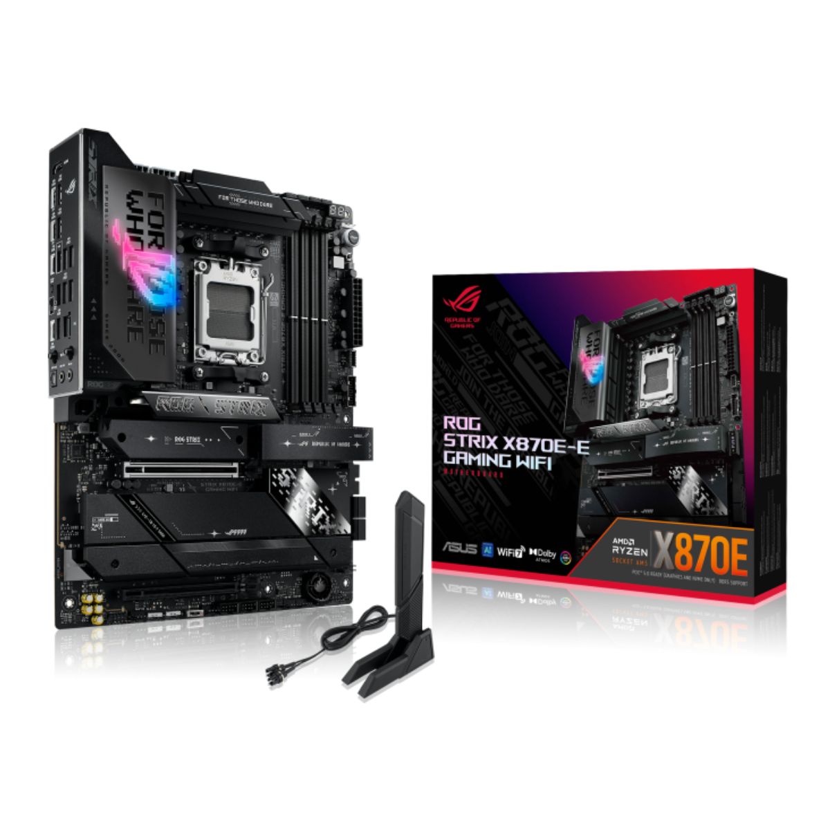 MOTHERBOARD ASUS AM5 ROG STRIX X870E-E GAMING WIFI DDR5 BOX
