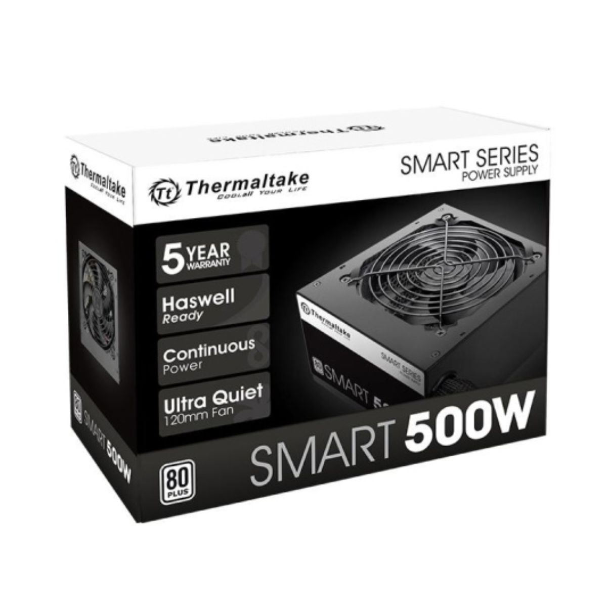FUENTE 500W THERMALTAKE SMART 80+ WHITE
