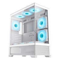 GABINETE GAMEMAX VISTA AW 6*FAN ARGB E-ATX BLANCO