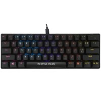 TECLADO MECANICO 60% SHENLONG UMK6100SB - 62 TECLAS - CABLE USB TIPO C RAINBOW