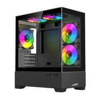 GABINETE SENTEY H30 BLACK 5 FANS ARGB