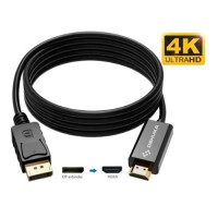 CABLE DISPLAYPORT A HDMI 1.8 METROS DISPLAY PORT 4K