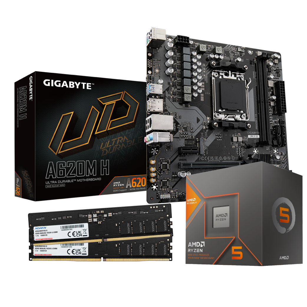 COMBO ACTUALIZACION RYZEN 5 8600G + 16GB DDR5 + A620M H
