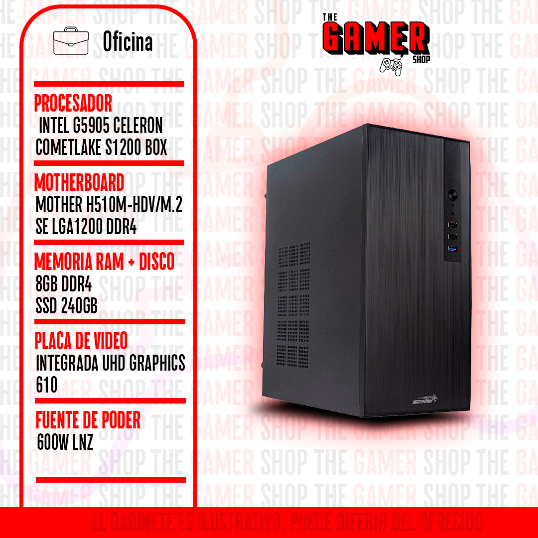 PC HOME OFFICE | INTEL CELERON - 8GB - 240GB | N110 + WINDOWS11