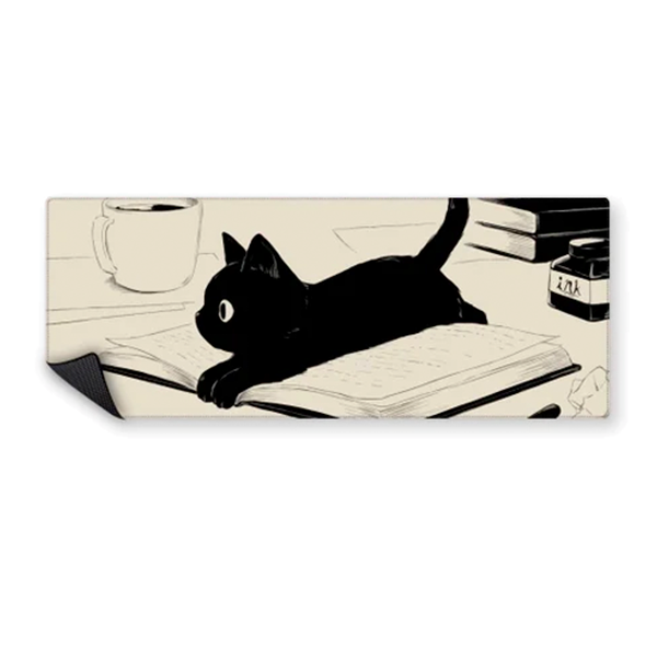 MOUSEPAD BLACK CAT 90X40 MPTGS