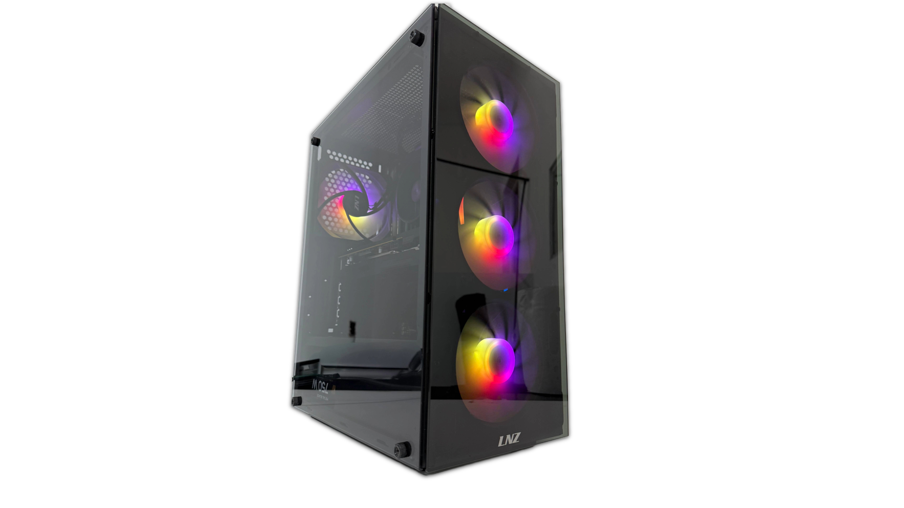 GABINETE LNZ Y10 4 COOLERS ARGB + FILTRO ANTI POLVO.