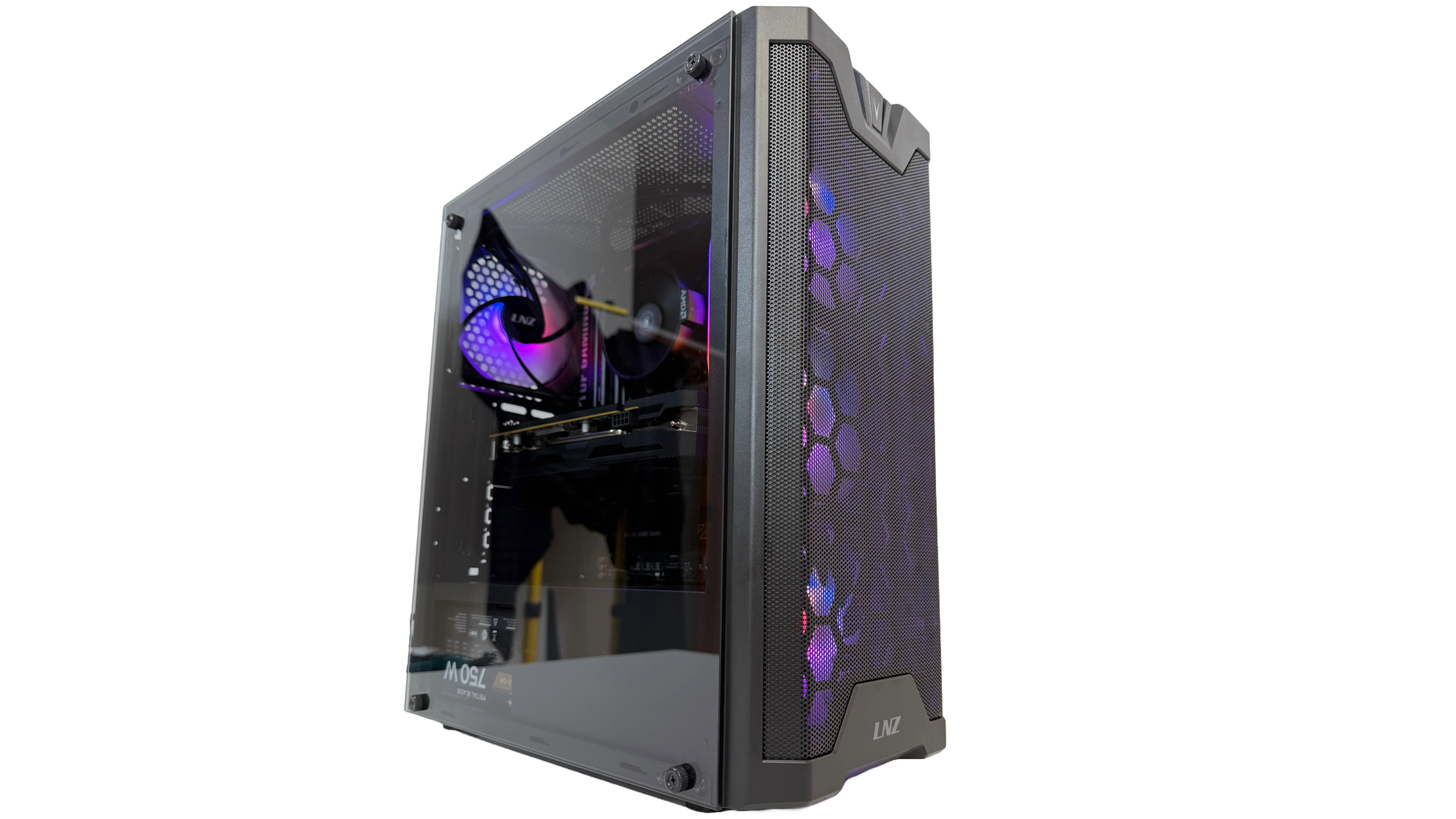 GABINETE LNZ Y11 4 COOLERS ARGB + FILTRO ANTI POLVO.