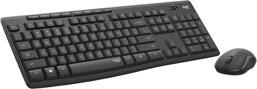 COMBO TECLADO + MOUSE INALÁMBRICO LOGITECH MK295 SILENT NEGRO
