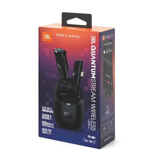 MICROFONO CORBATERO JBL QUANTUM STREAM WIRELESS (INALAMBRICO TIPO C)