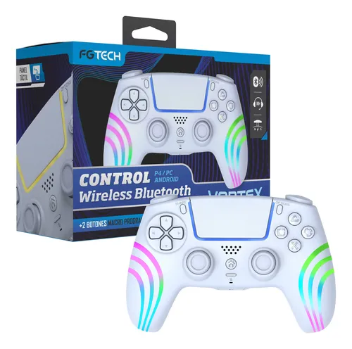 JOYSTICK INALAMBRICO BLUETOOTH VORTEX PS4 PC ANDROID BLANCO