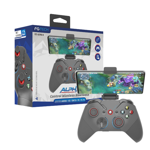 JOYSTICK INALAMBRICO BLUETOOTH ALPHA PS4 PS3 NS IOS PC ANDROID BLANCO