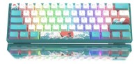 TECLADO MECANICO 60 WOMIER WK-61 60% BLUE SEA