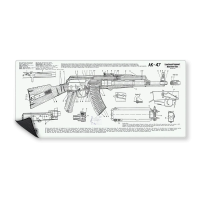 MOUSEPAD AK-47 CS WHITE 90X40 MPTGS