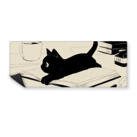 MOUSEPAD BLACK CAT 90X40 MPTGS