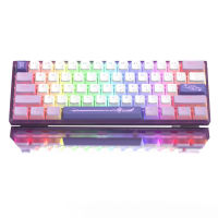 TECLADO MECANICO 60 WOMIER WK-61 60% LAVANDER PURPLE