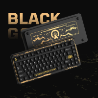 TECLADO MECANICO MAGNETICO 75 WOMIER ERA75 75% BLACK GOLD WIRELESS (INALAMBRICO)