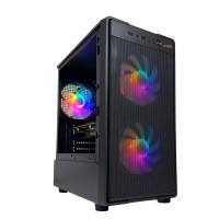 GABINETE SENTEY M12 BLACK MESH + 3 COOLERS A-RGB.
