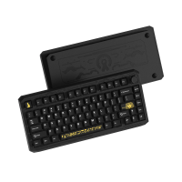 TECLADO MECANICO MAGNETICO 75 WOMIER ERA75 75% BLACK GOLD WIRELESS (INALAMBRICO)